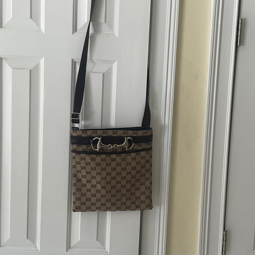 GGBrown Patterned Crossbody Bag